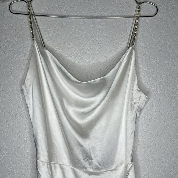 NWT ELLIATT X Revolve Jacinda Dress In White Rhinestone Straps Small - Picture 4 of 12